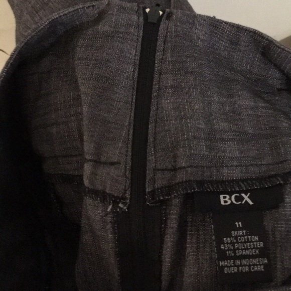 👽 BCX Buckle pencil skirt (11) Charcoal Grey 💖 - Picture 11 of 11